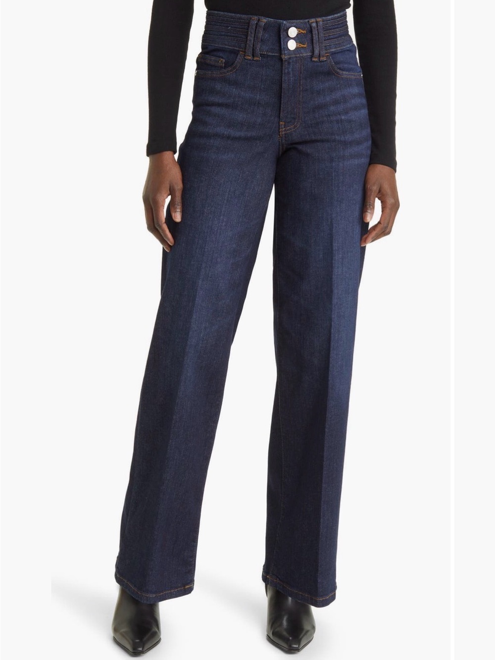 FRAME Triple Binding Slim Palazzo Jeans
Size 28